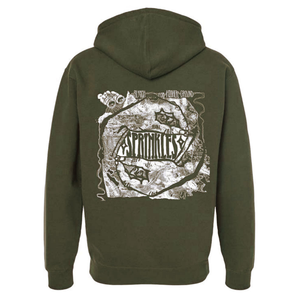 SPRINKLES SF - HIGHER GROUND HEAVY ZIP HOODIE "Moss"