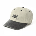 STRUSH WHEELS - Script Pigment Strapback Cap "Grey / Black"