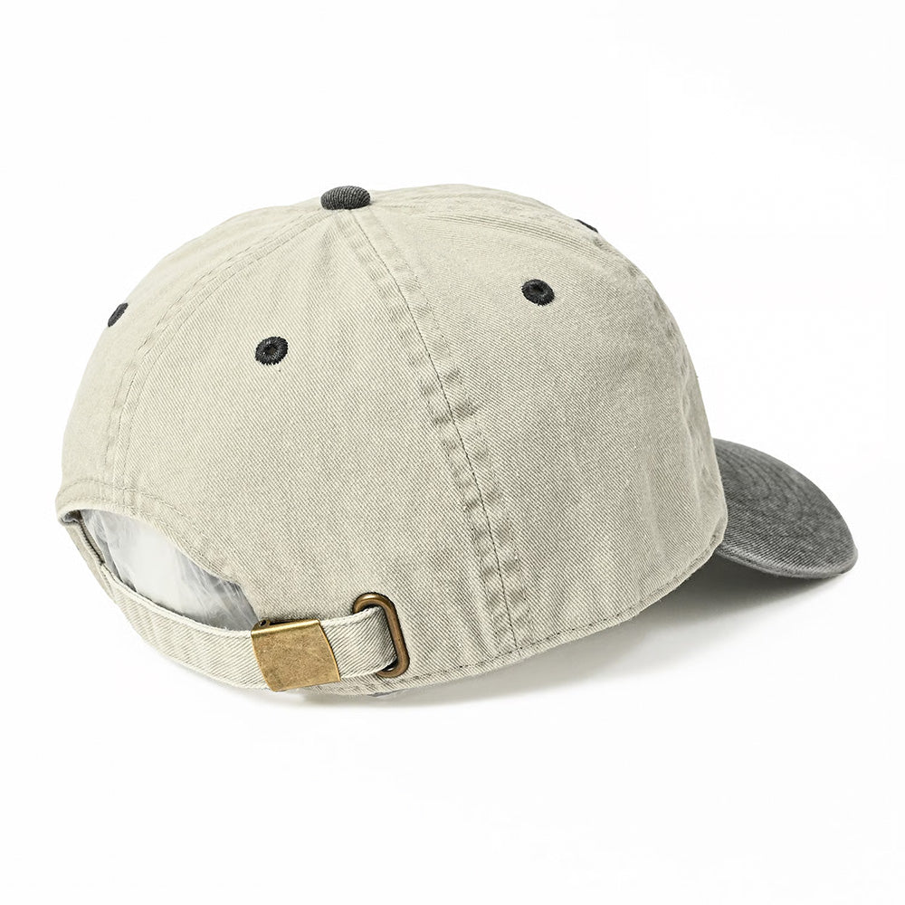 STRUSH WHEELS - Script Pigment Strapback Cap "Grey / Black"