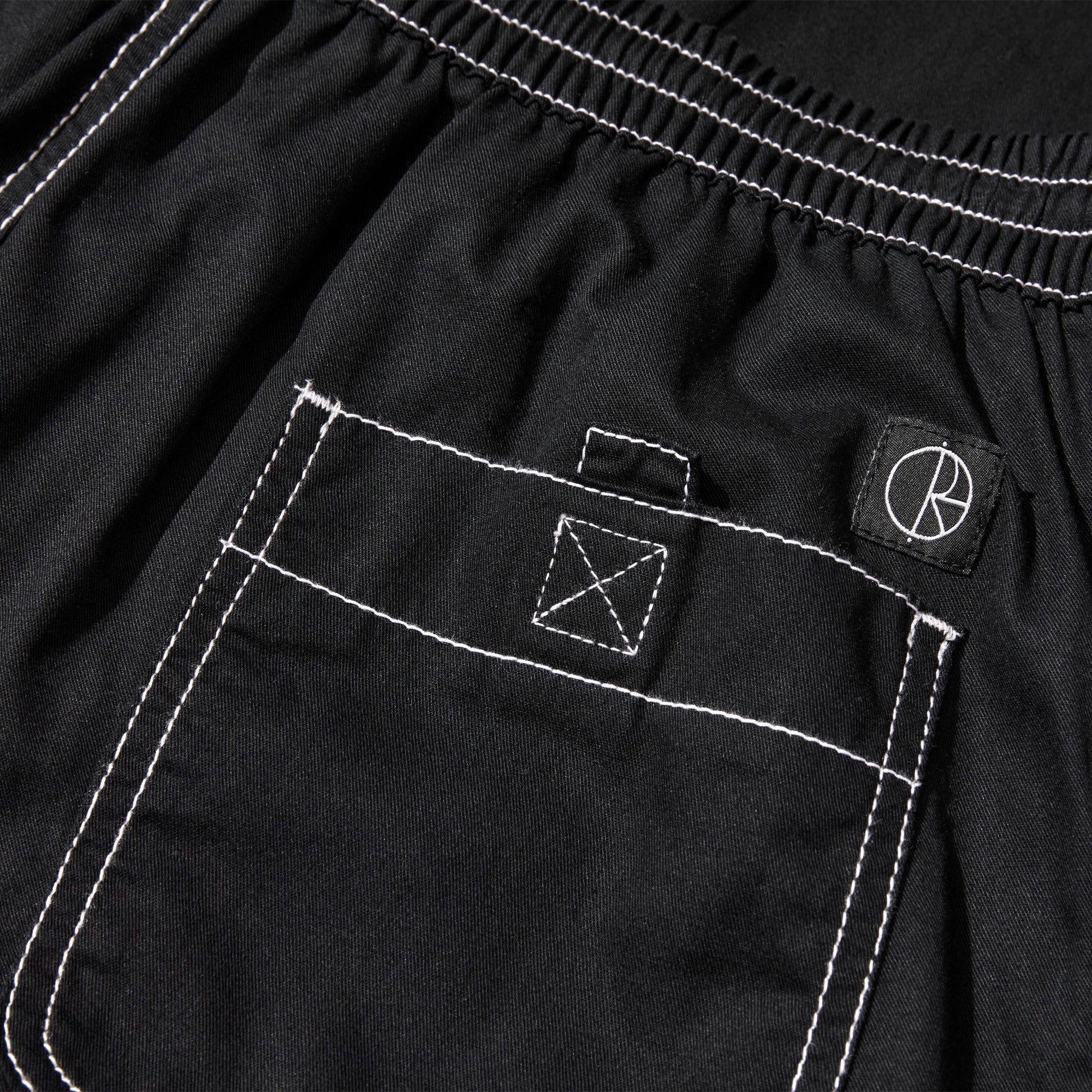 POLAR - Contrast Surf Pants "Black/White"