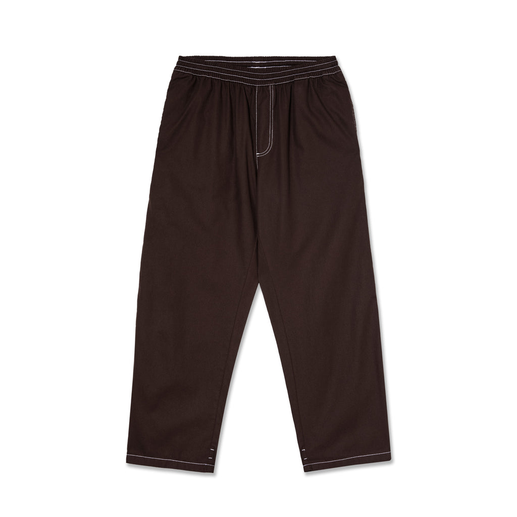 POLAR - Contrast Surf Pants "chocolate/White"