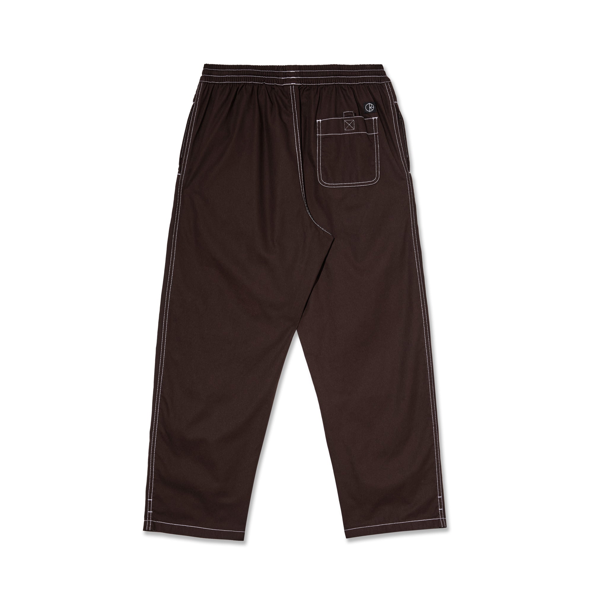 POLAR - Contrast Surf Pants "chocolate/White"