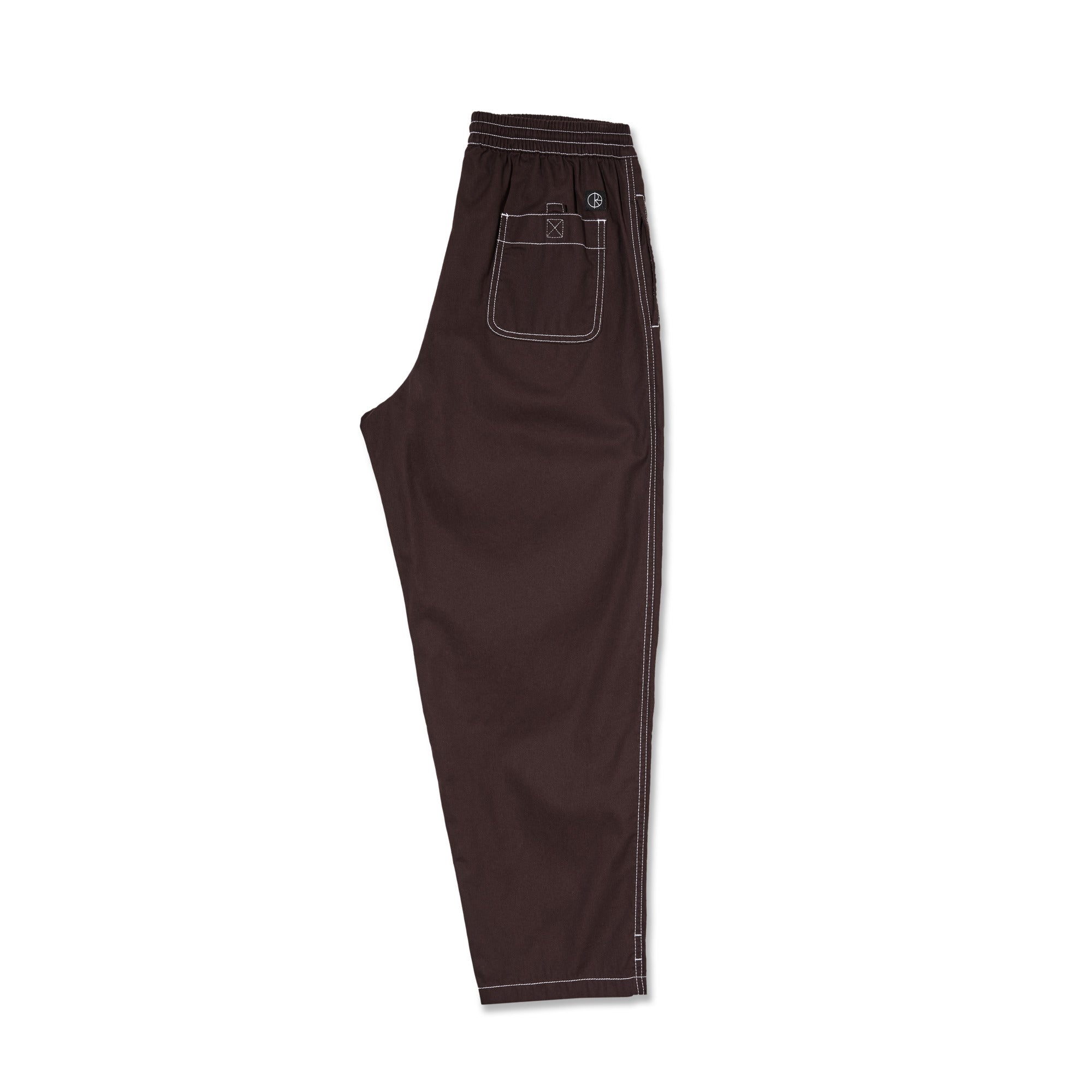POLAR - Contrast Surf Pants "chocolate/White"