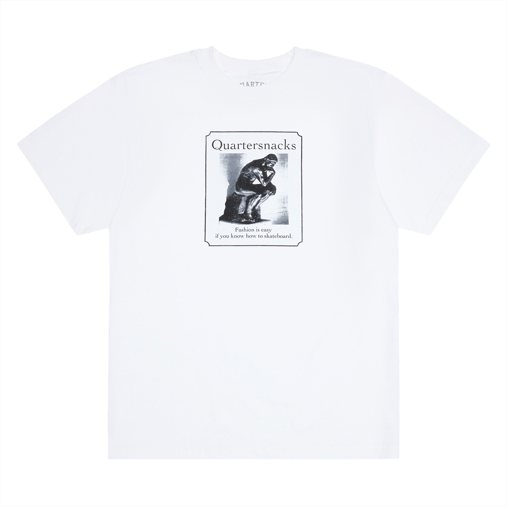 QUARTERSNACKS  - Thinker Tee "White"