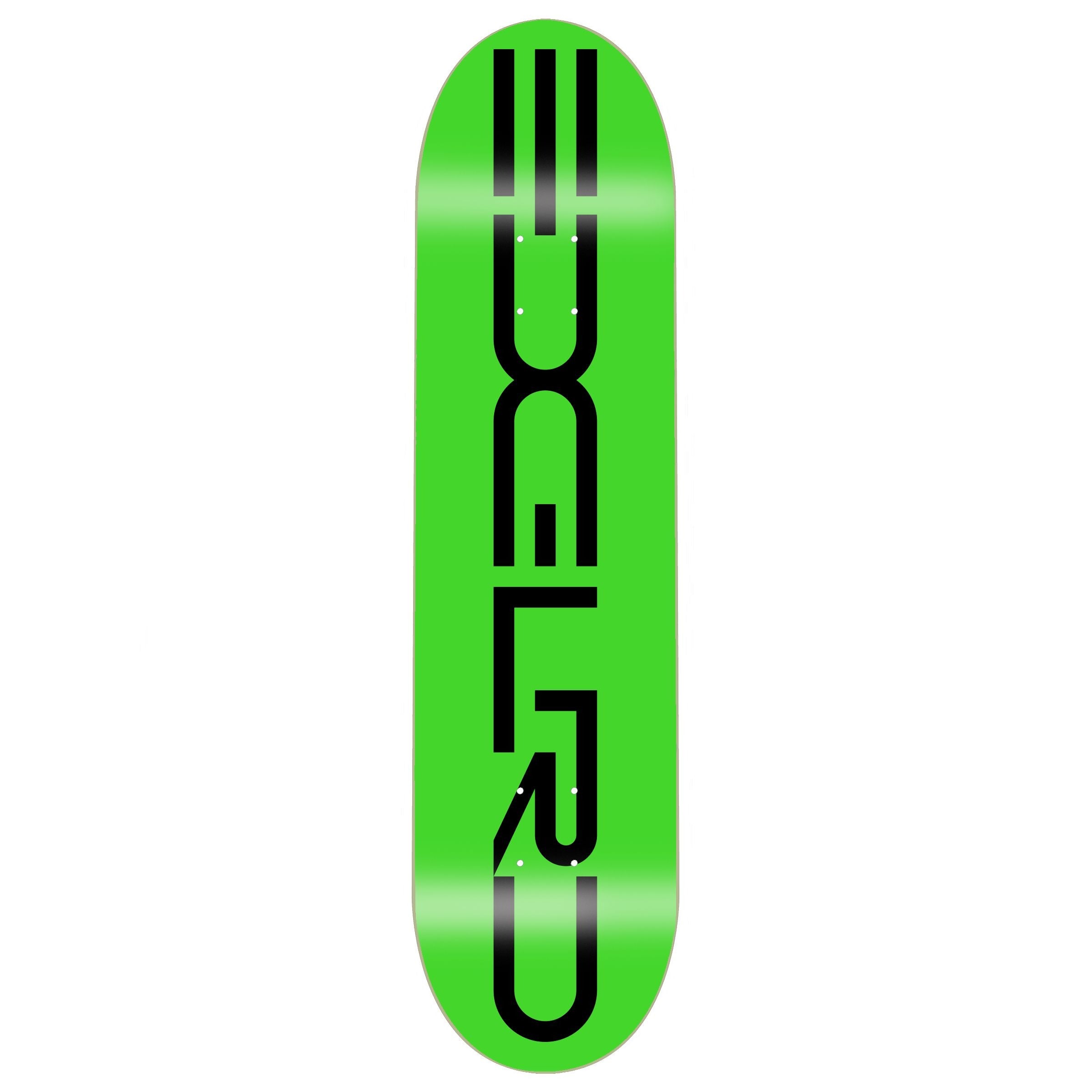 EDGLRD - TECH SCRIPT DECK - GREEN / BLACK 8.00"