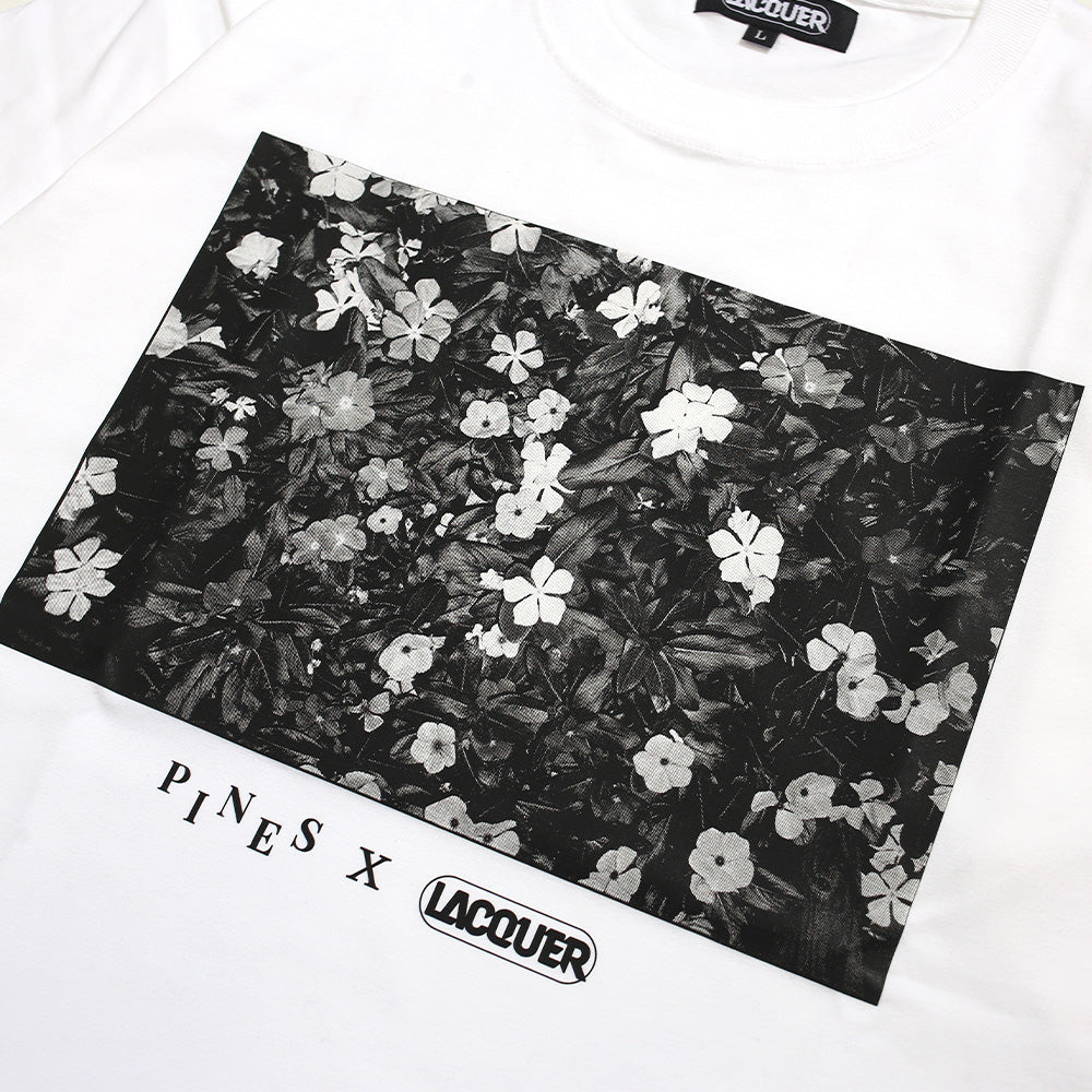 LACQUER x PINES - White Flower Tee "White"