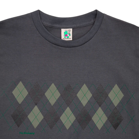 FROG SKATEBOARDS - Total Argyle Tee "Charcoal"