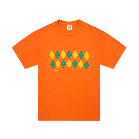 FROG SKATEBOARDS - Total Argyle Tee "Dark Orange"