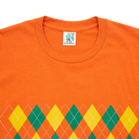 FROG SKATEBOARDS - Total Argyle Tee "Dark Orange"