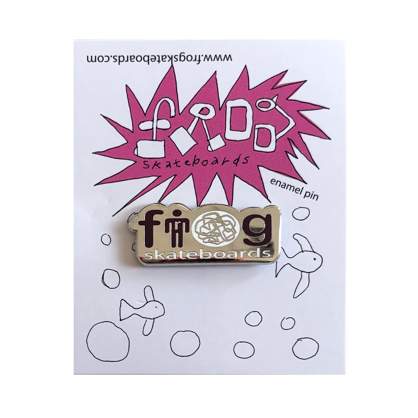 FROG SKATEBOARDS - Trash Talk Pin "Red”