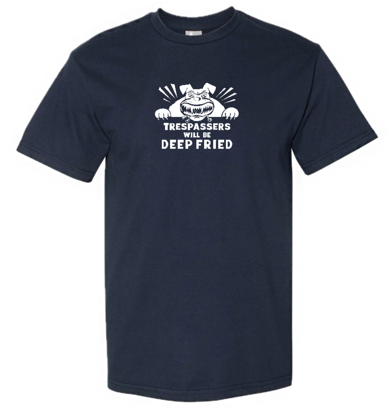 Deep Fried - Trespassers Tee "Navy"