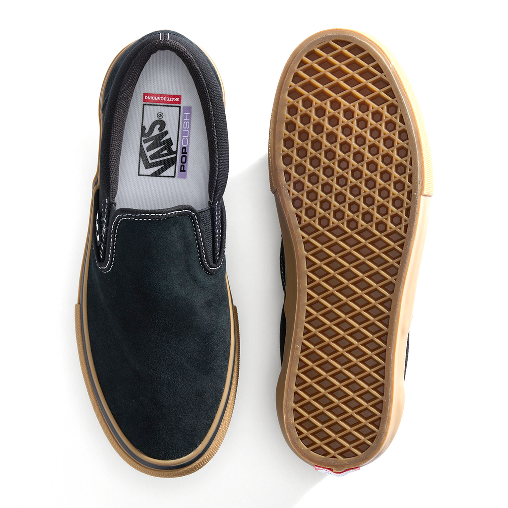 VANS - Skate Slip On "Black/Gum/White"