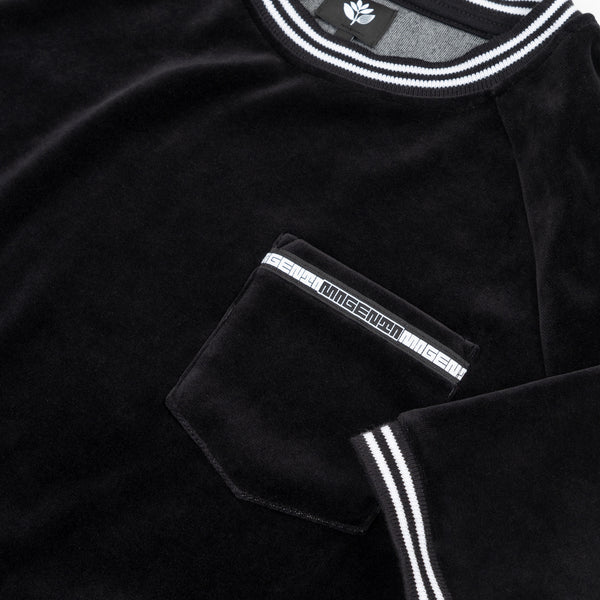 MAGENTA SKATEBOARDS - VELOURS POCKET TEE "Black"