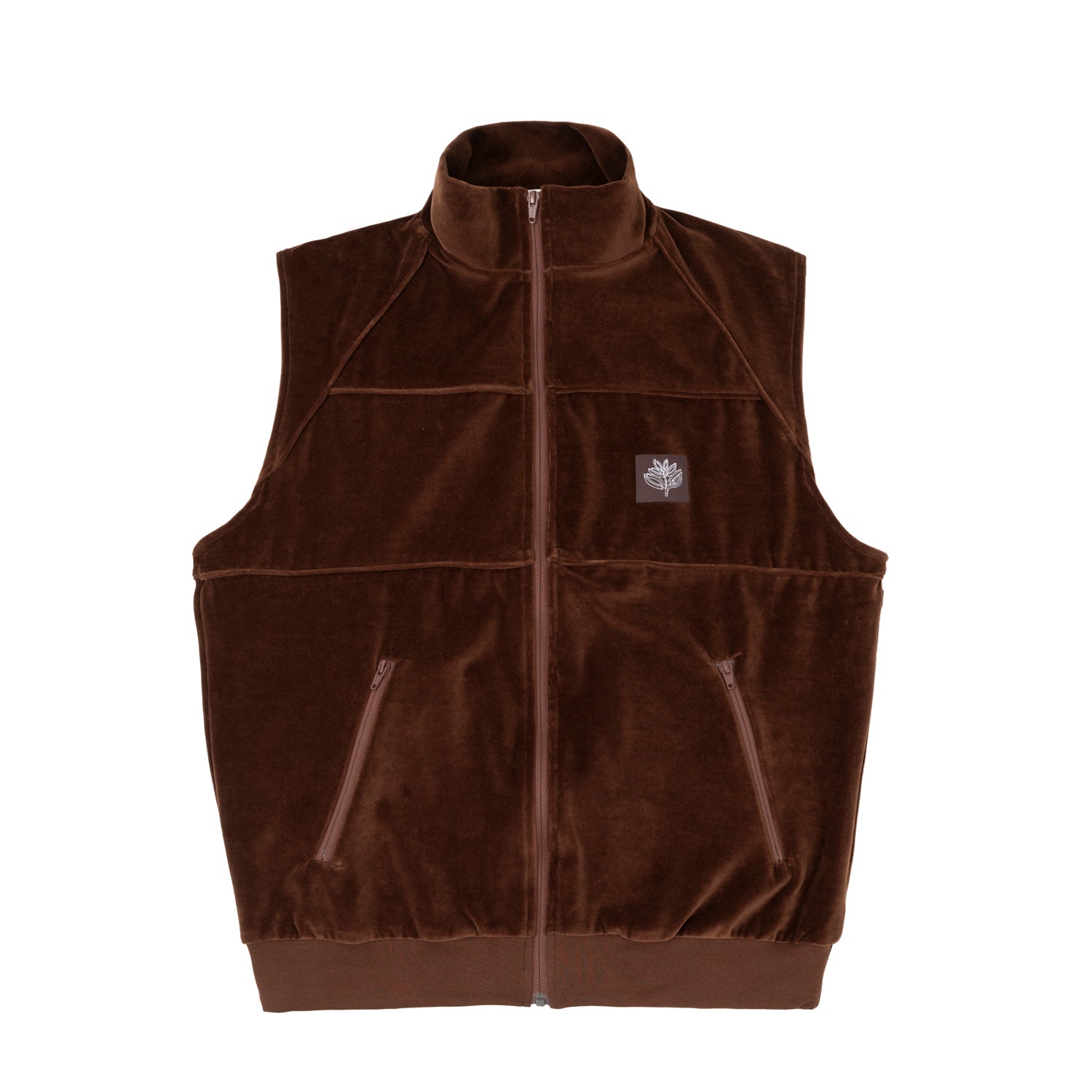 MAGENTA SKATEBOARDS - VELVET TRACK VEST "Chocolate"