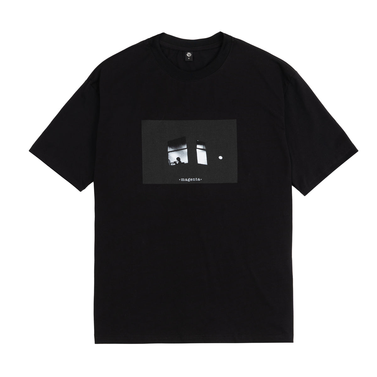 MAGENTA SKATEBOARDS  - WINDOW TEE "Black"