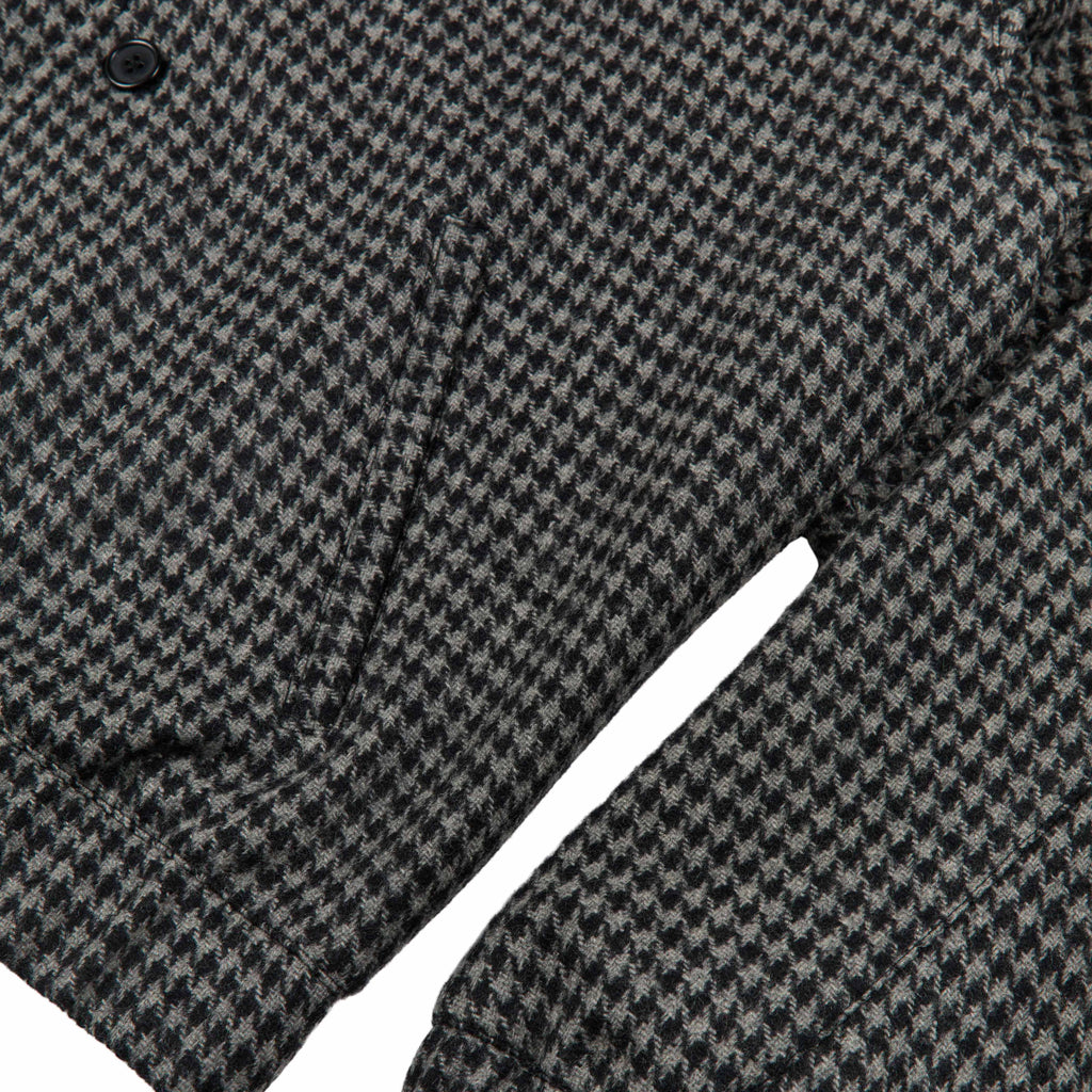 GRAND COLLECTION - Houndstooth Wool Jacket "Black / Grey"