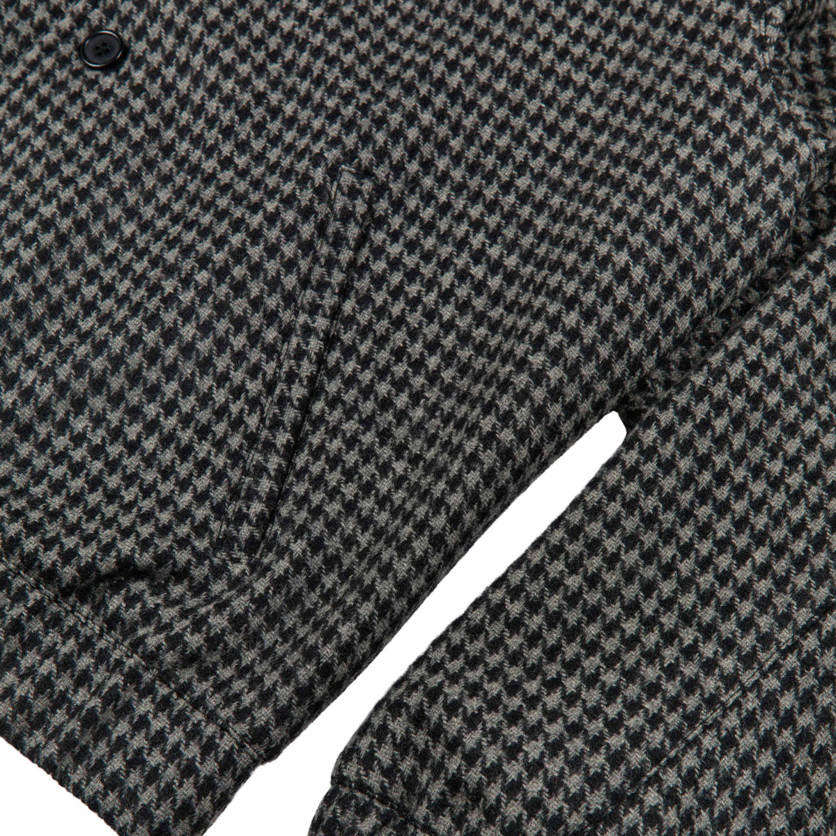 GRAND COLLECTION - Houndstooth Wool Jacket "Black / Grey"