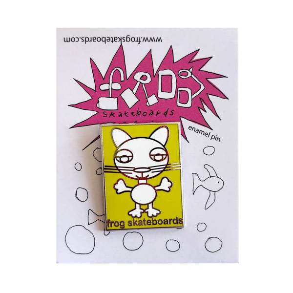 FROG SKATEBOARDS - Yellow Cat Pin "Yellow”