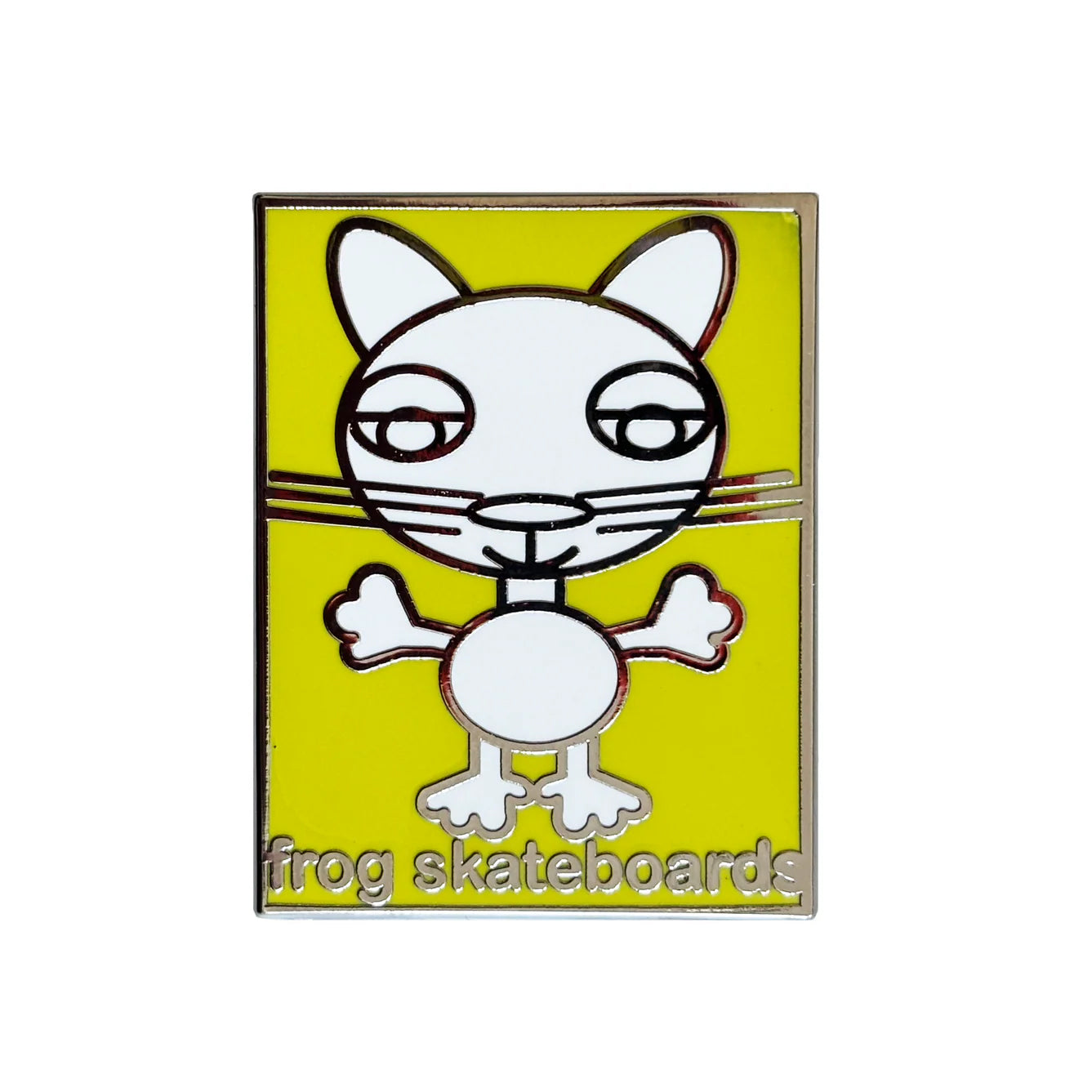 FROG SKATEBOARDS - Yellow Cat Pin "Yellow”