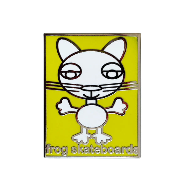 FROG SKATEBOARDS - Yellow Cat Pin "Yellow”