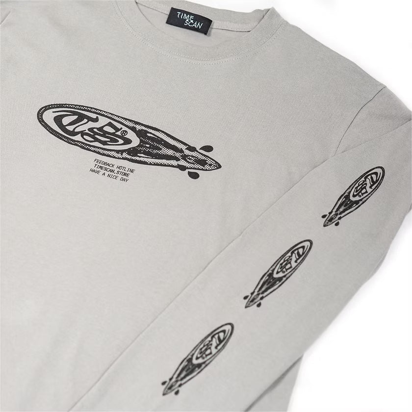 TIME SCAN - CRYBABIES L/s tee "Grey"