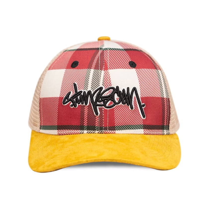 TIME SCAN - SCRIPT MESH CAP "Flannel"