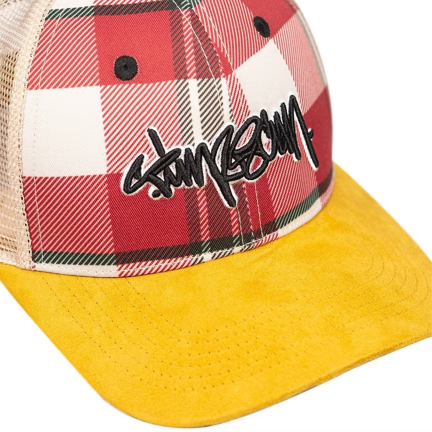 TIME SCAN - SCRIPT MESH CAP "Flannel"