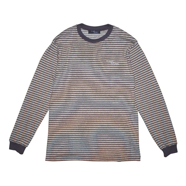 TIME SCAN - Border L/s tee "Brown"