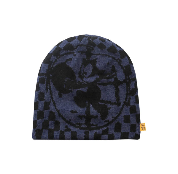 LOLA'S Hardware x Whimsy Socks - CAT BOMB  Reversible Beanie "Navy"