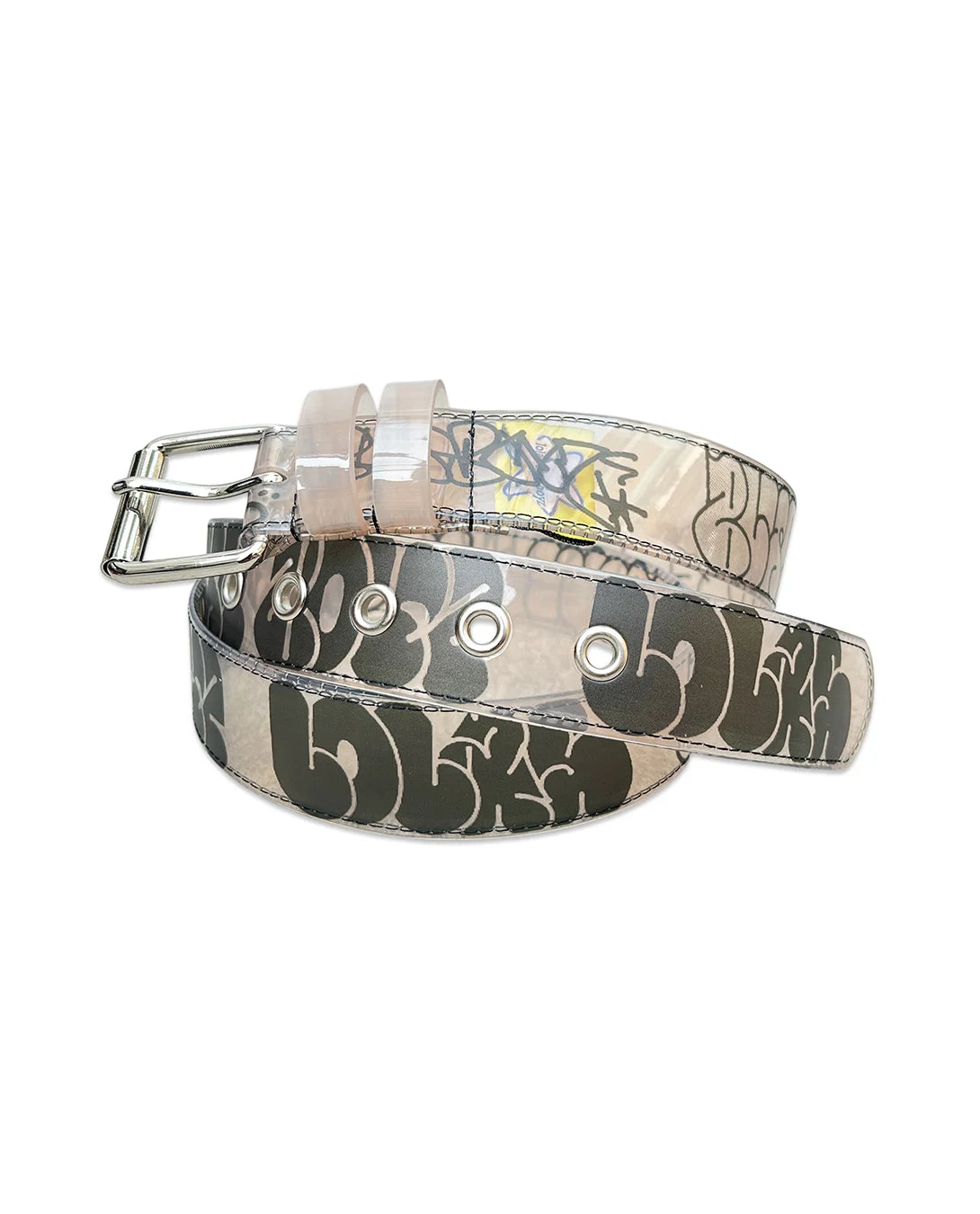 LOLA'S HARD WARE x Blue Boyz - PVC Belt "Dirty Clear"