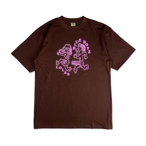 LOLA'S HARDWARE x Blue Boyz -  Bolt Chaser Tee "Brown"