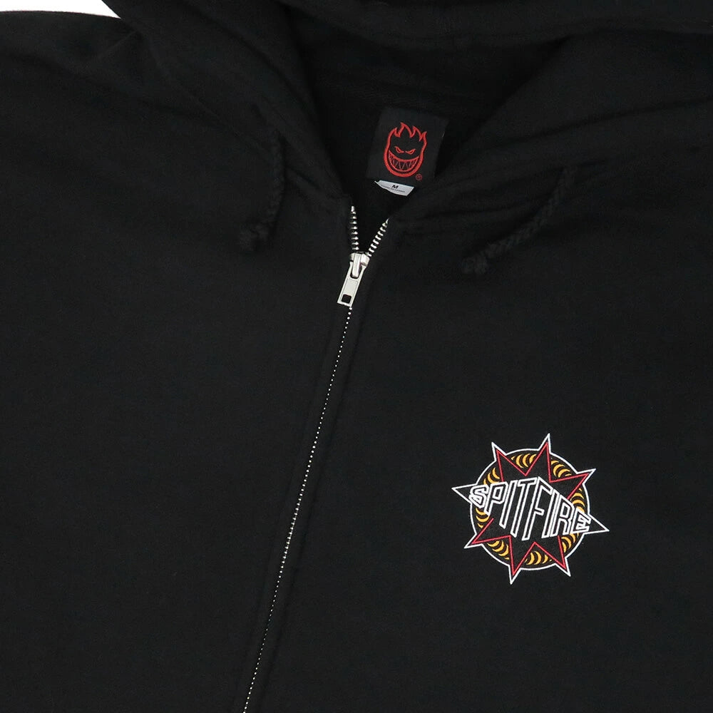 SPITFIRE WHEELS - Sure Shot Zip Hoodie "Black"