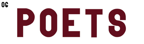 POETS - OG POETS FLOCKED CREW  "Black"