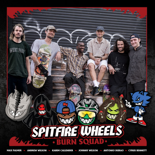 SPITFIRE WHEELS - F4 "BURN SQUAD" "Andrew Wilson" Radial 99DURO 56mm "Black"