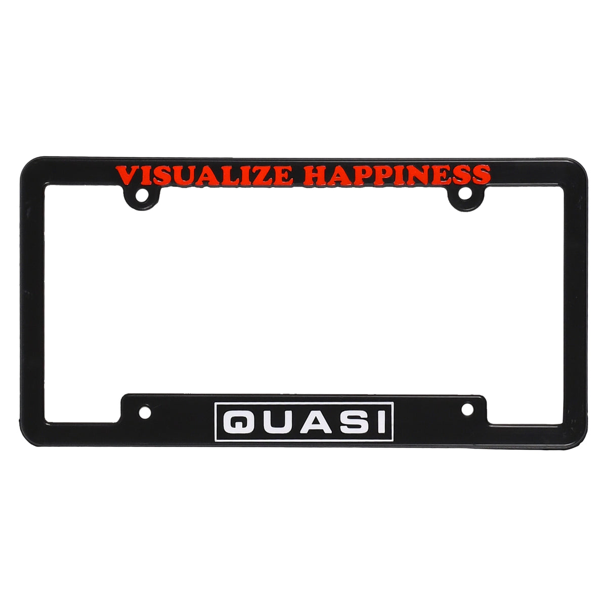 QUASI - Happiness License Plate Cover "Black"