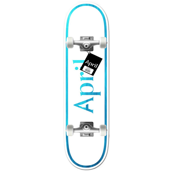 APRIL SKATEBOARDS - OG LOGO COMPLETE DECK "Blue" 7.25"
