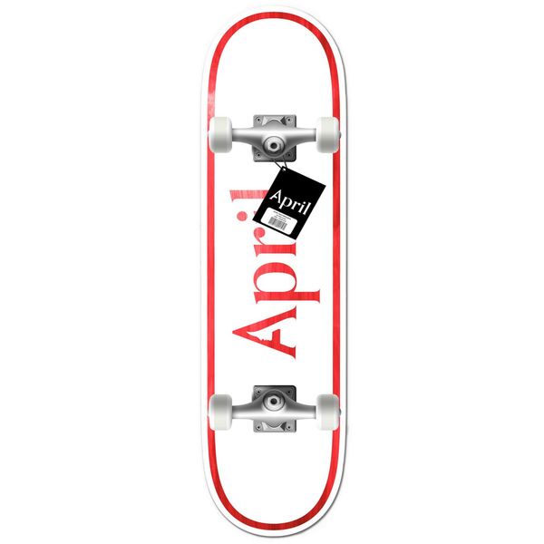 APRIL SKATEBOARDS - OG LOGO COMPLETE DECK "Red" 7.5"