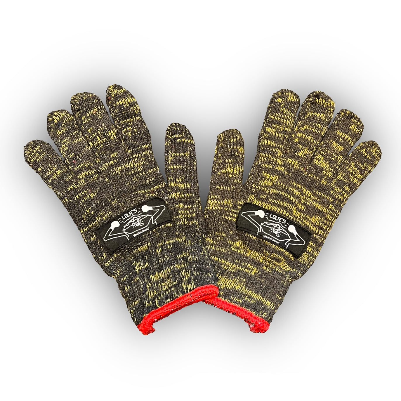 LOLA'S HARDWARE - 'D.I.Y.' Gloves "Yellow/Charcoal"