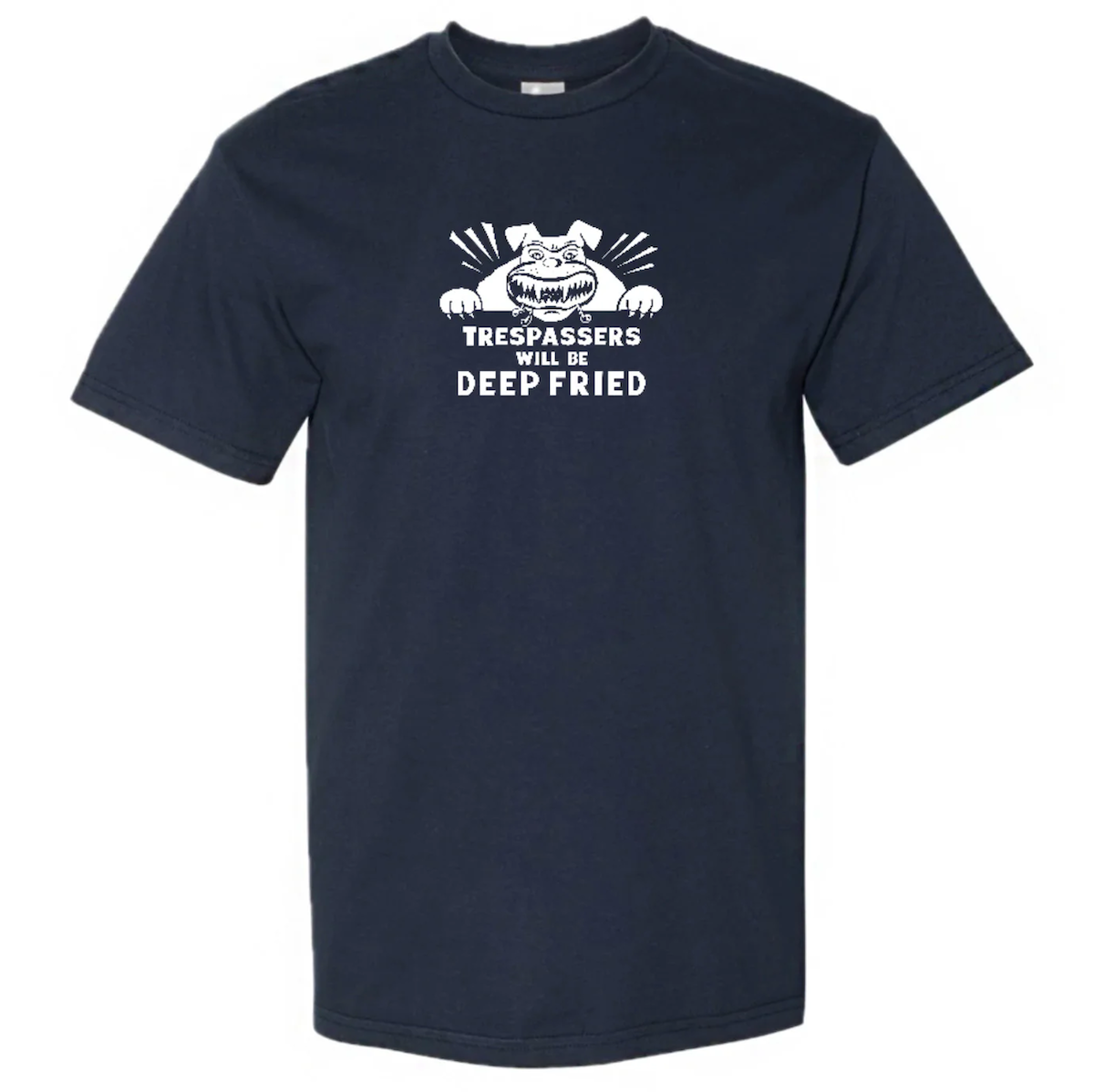 Deep Fried - Trespassers Tee "Navy"