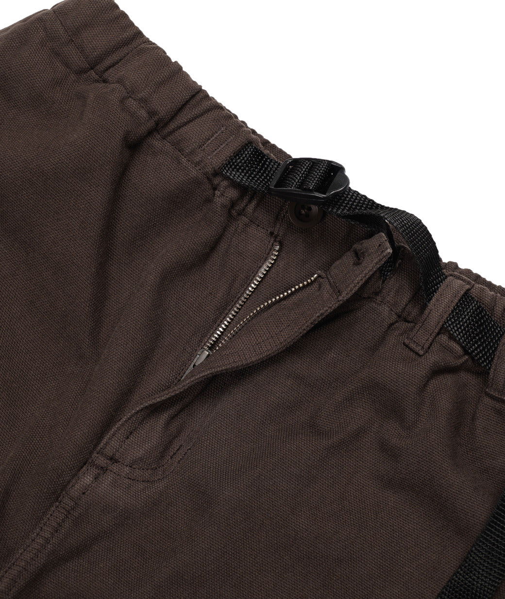 DANCER - Belted Simple Knee Pant  "Brown"