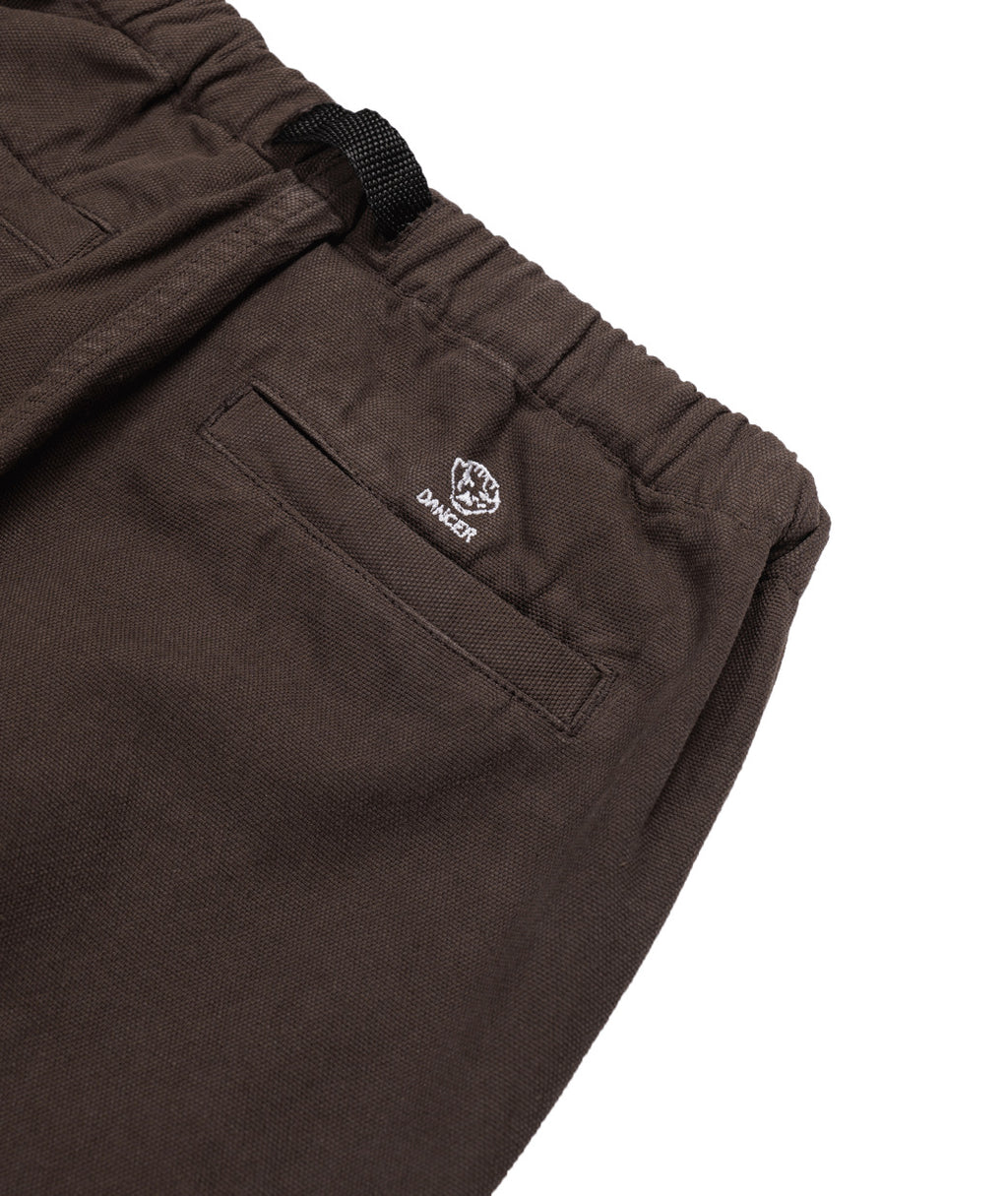 DANCER - Belted Simple Knee Pant  "Brown"