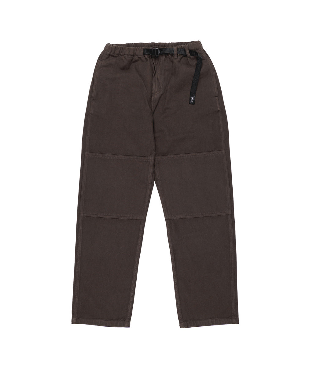 DANCER - Belted Simple Knee Pant  "Brown"