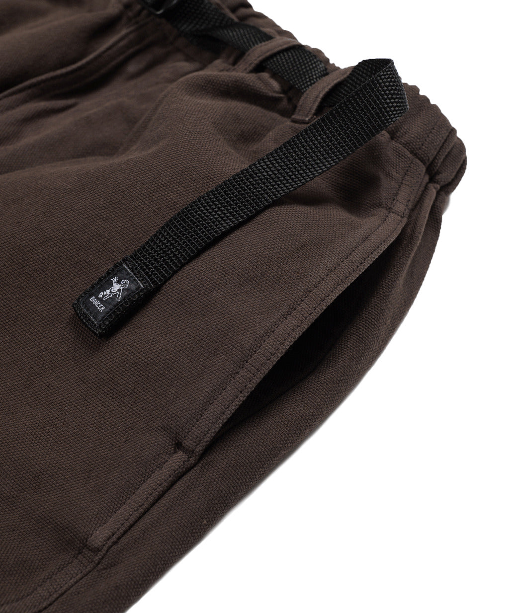 DANCER - Belted Simple Knee Pant  "Brown"