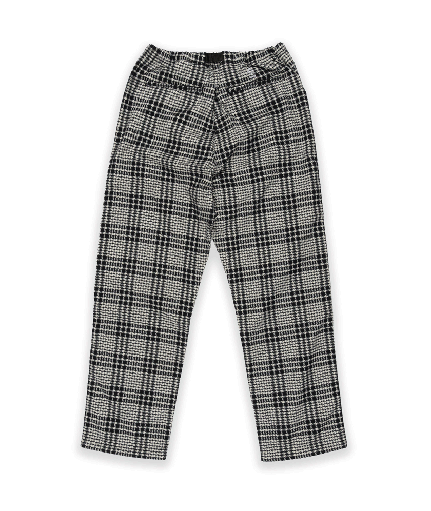 DANCER - Belted Tartan Simple Pant "Black"
