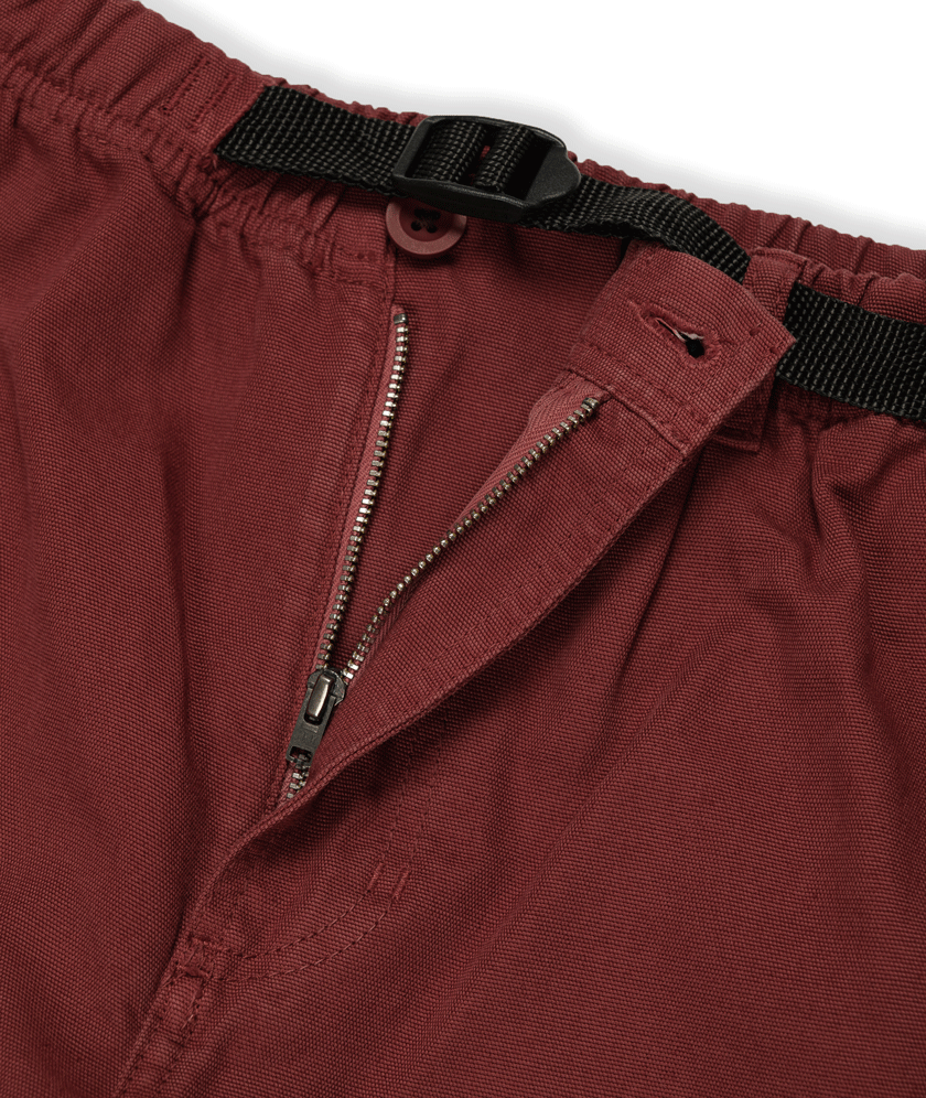DANCER - Belted Simple Pant "Brick Red"