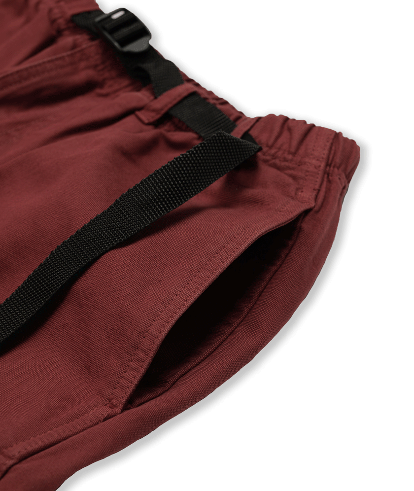 DANCER - Belted Simple Pant "Brick Red"