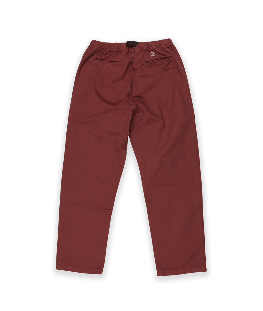 DANCER - Belted Simple Pant "Brick Red"