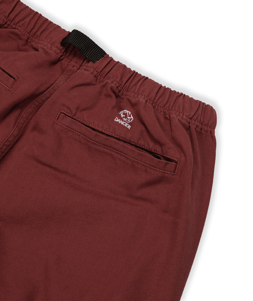 DANCER - Belted Simple Pant "Brick Red"