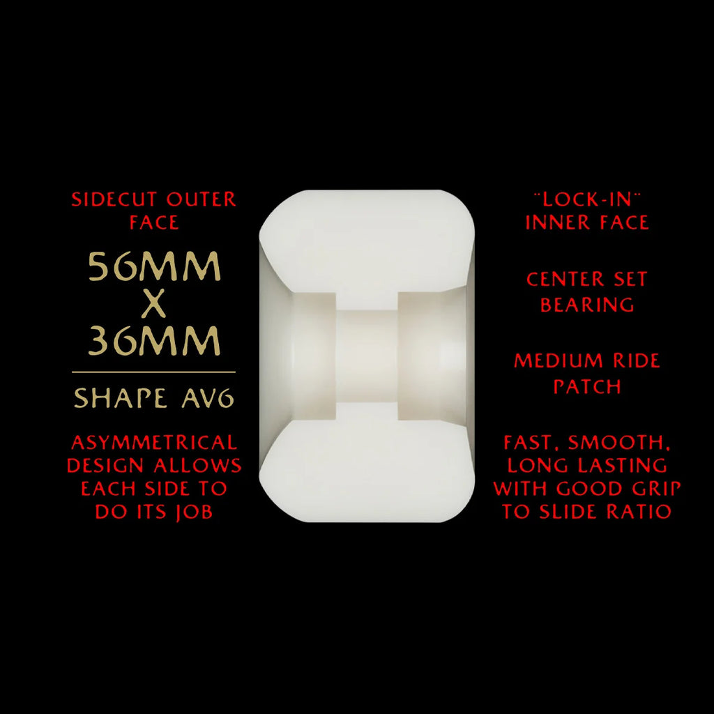 POWELL PERALTA - DRAGON FORMULA NANO RAT "Red" 93A 56mm