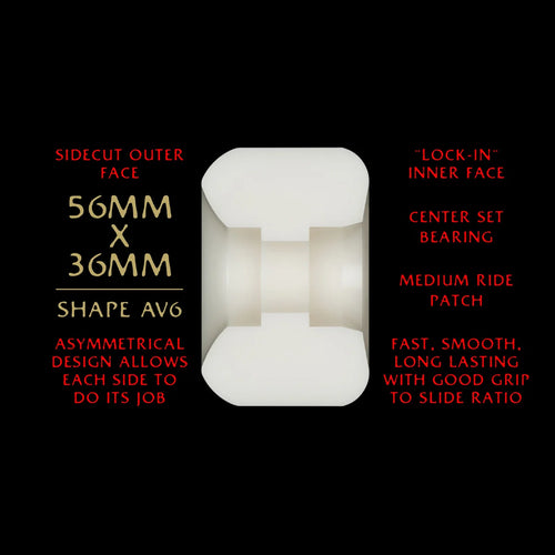 POWELL PERALTA - DRAGON FORMULA NANO RAT "Red" 93A 56mm